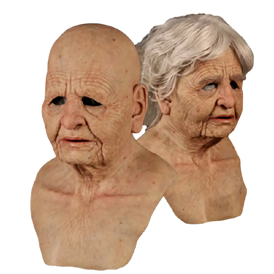 High-Quality Image of Elderly Couple Making Bubbles