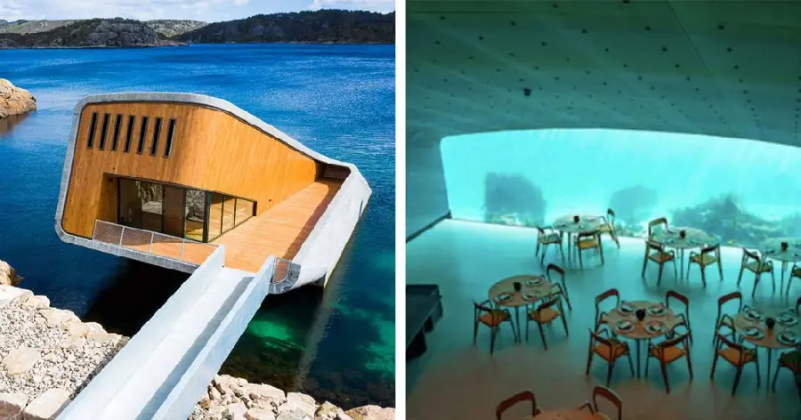 Photos of the Underwater Restaurant in Norway