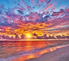 Sunset Over the Ocean