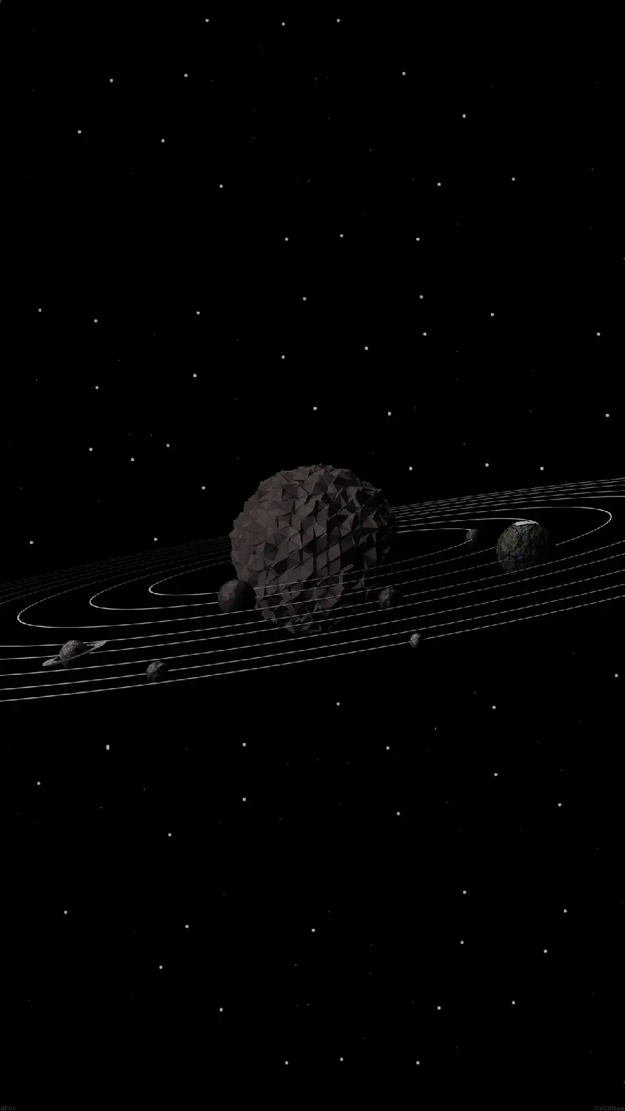 Space-Themed Tablet Wallpaper