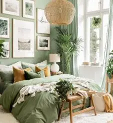 Greenery in Boho Home Decor