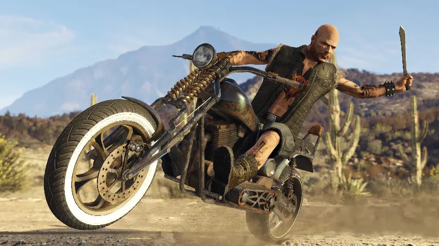 Motorcycle Rider in GTA V Grand Theft Auto V