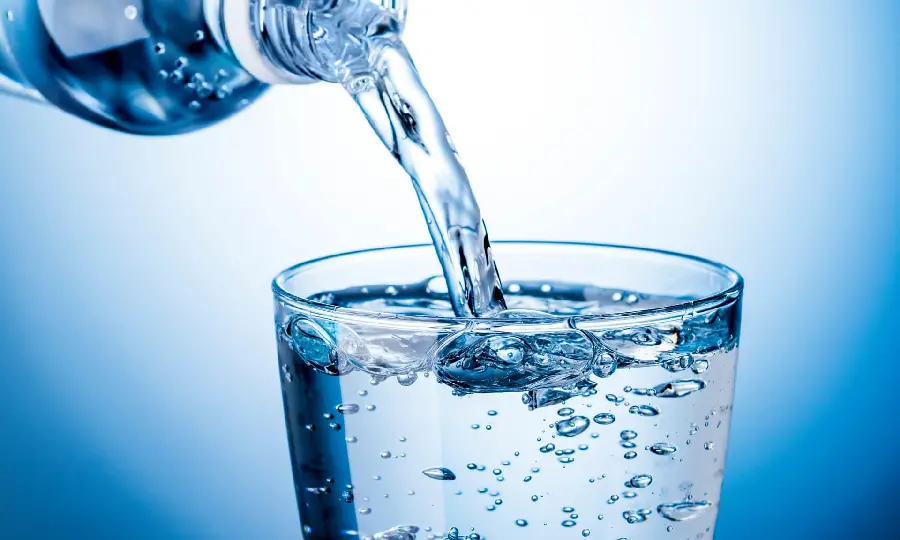 Glass of Mineral Water High-Quality Photo
