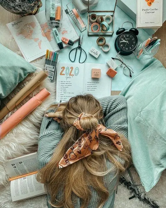 High-Quality Image of a Female Tailor Studying