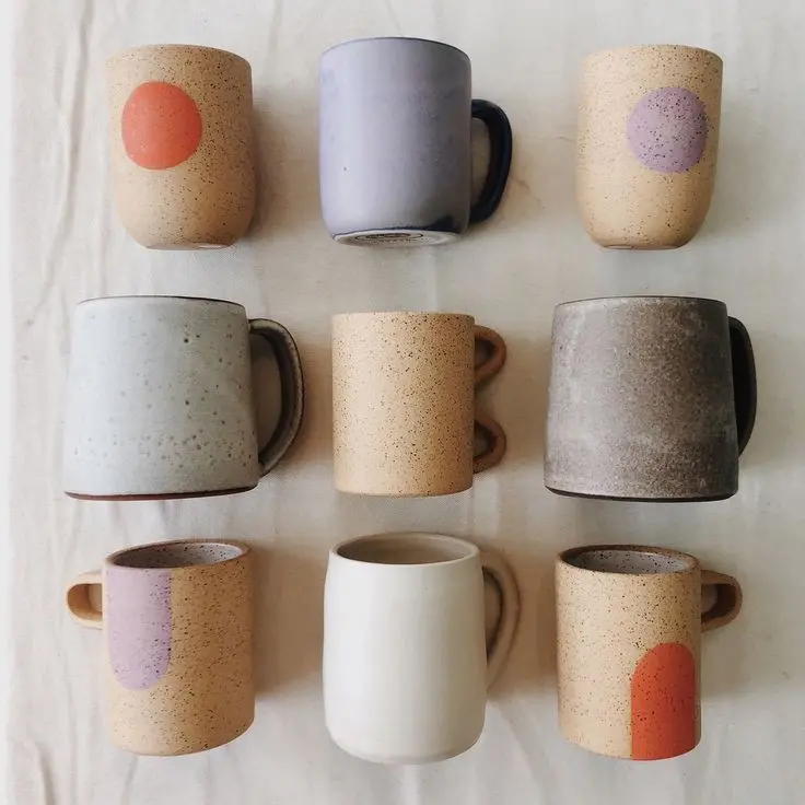 Simple and Minimalist Mugs Collection - Neutral Colors and Clean Designs