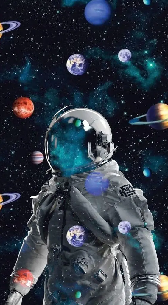 Beautiful Astronaut in Space Wallpaper for Mobile