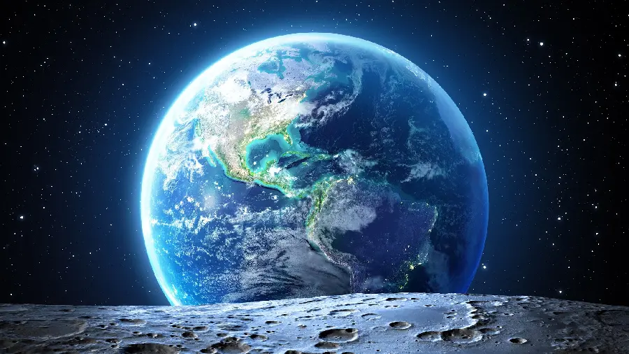Pixelflit Earth Planet Wallpaper