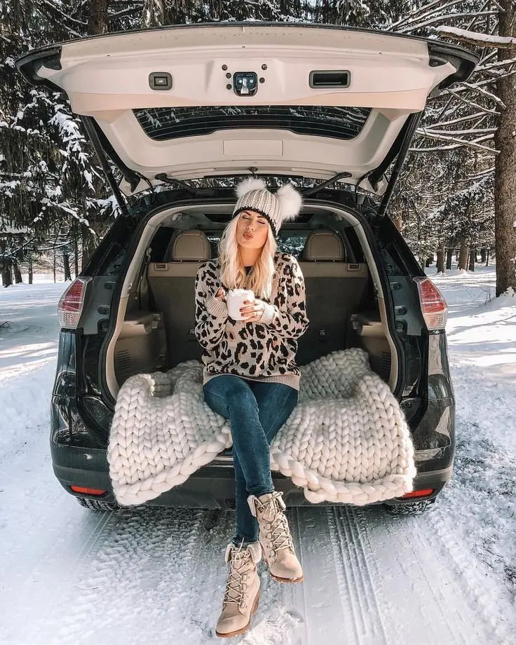 Download Girl Pose in Car