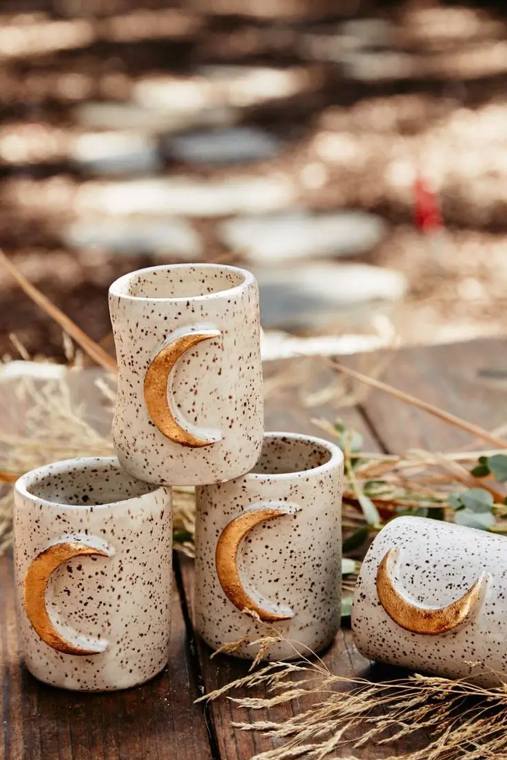 Moon Design Ceramic Mugs Collection - Perfect for Moon Lovers