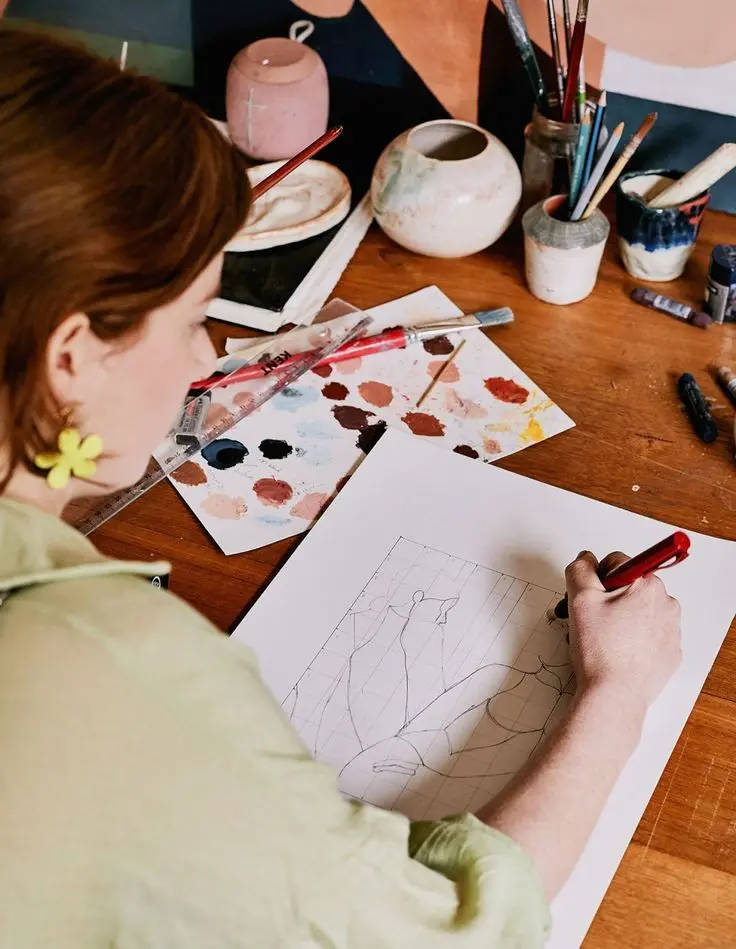 Girl Painter Profile Picture for Artists
