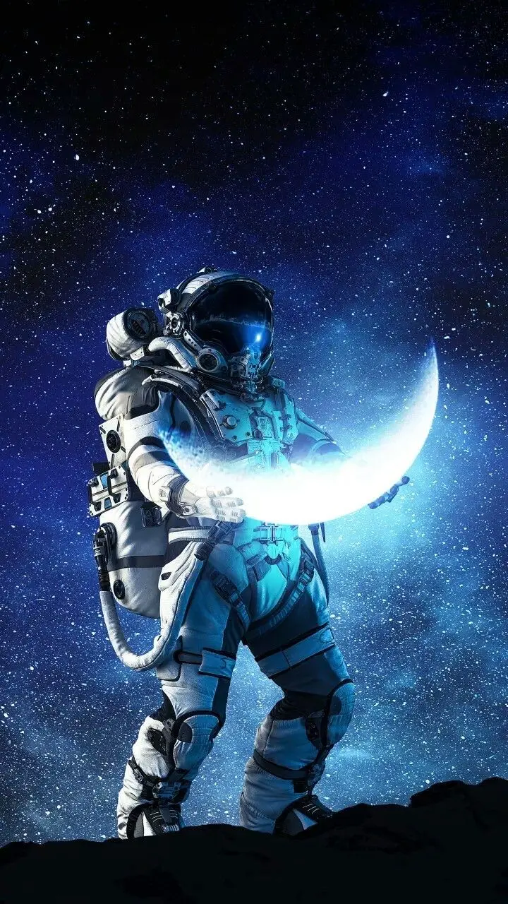 Fantasy Astronaut in Space Wallpaper