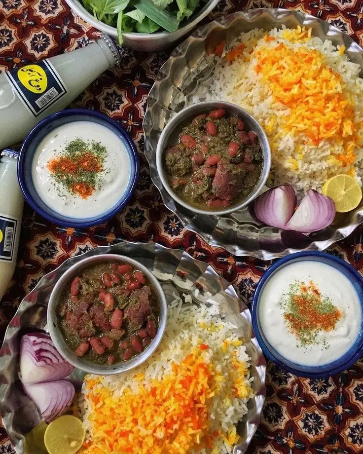 Decorated Ghormeh Sabzi Image