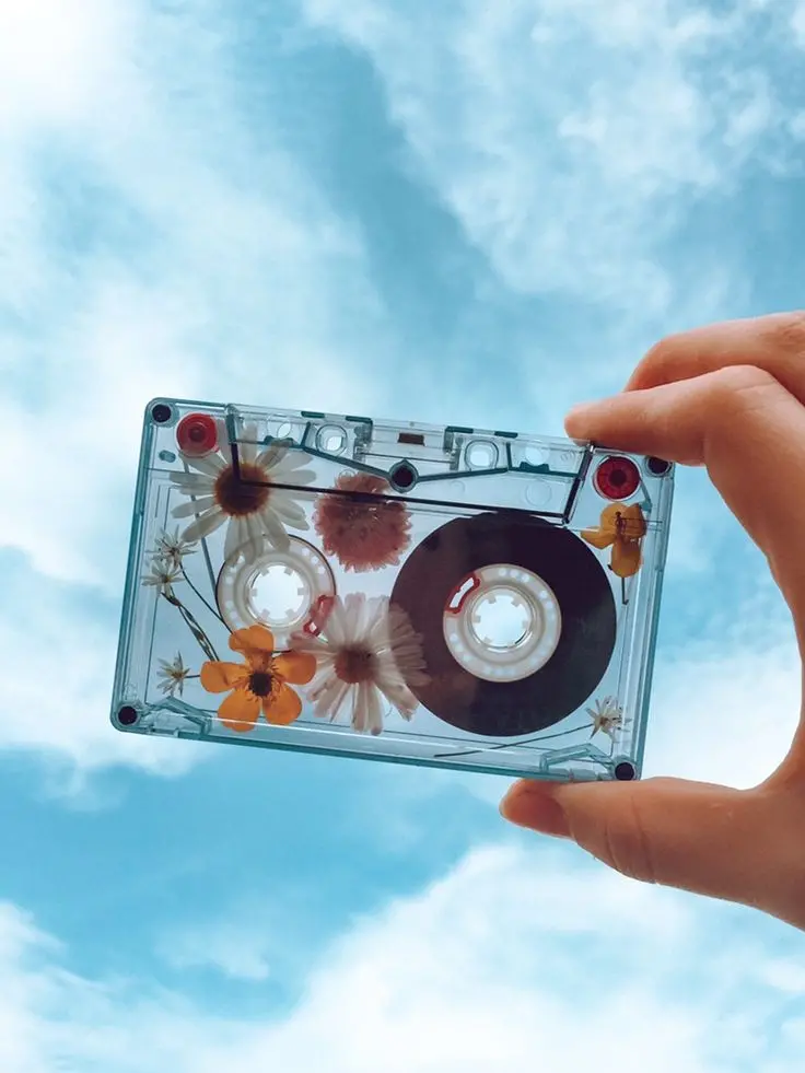 Download Image of Cassette Tape and Blue Sky