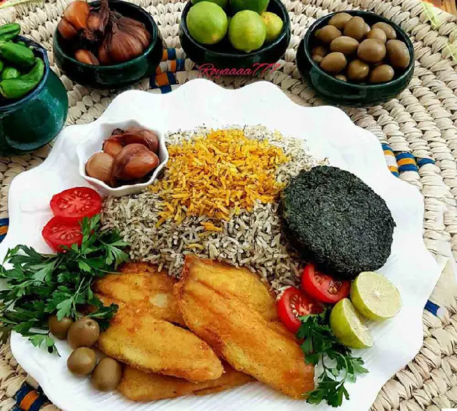 High Quality Herb Rice with Fish Photo