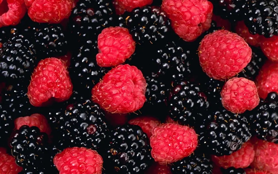 Raspberry Fruit Desktop Wallpaper