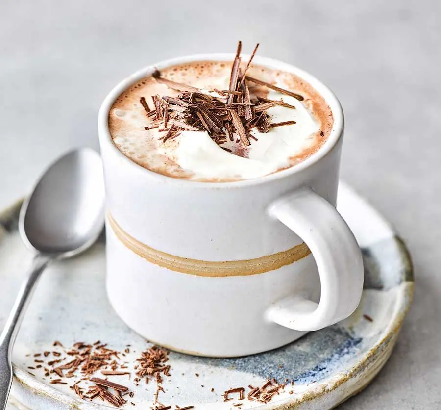 Hot Chocolate with Beautiful Design Photo