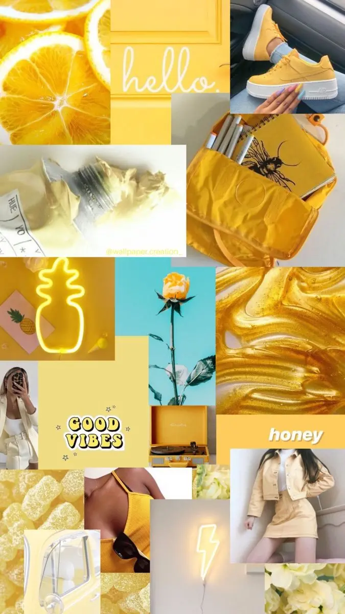 Yellow Mosaic Photo for Instagram Stories