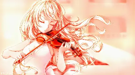 Fantasy Violin Girl Wallpaper - Perfect for Anime Fans