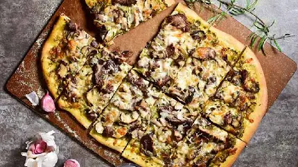 Meat and Mushroom Pizza Photo