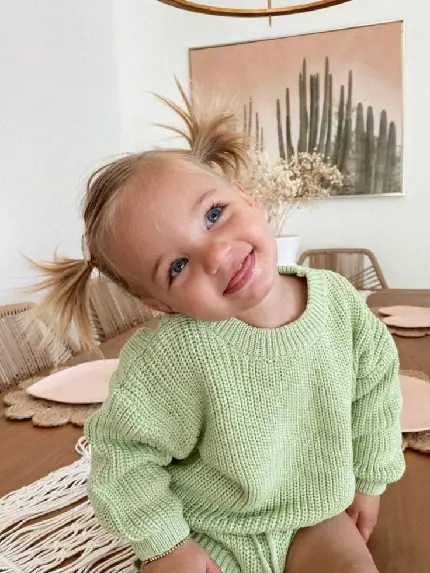 Blonde Happy Baby Photo for Custom Mugs