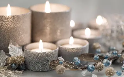 Luxury Candle Wallpaper for Home Decor