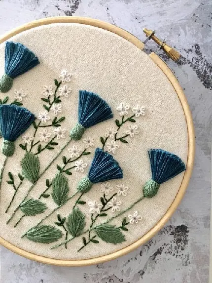 Download Hand Embroidery Background Image