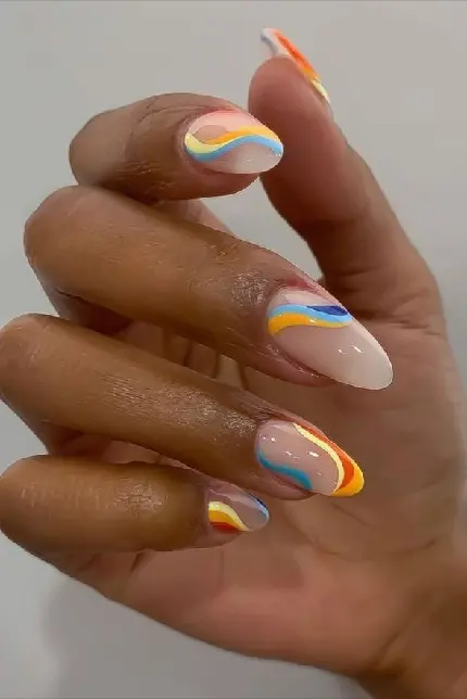 Colorful and Playful Spring Nails