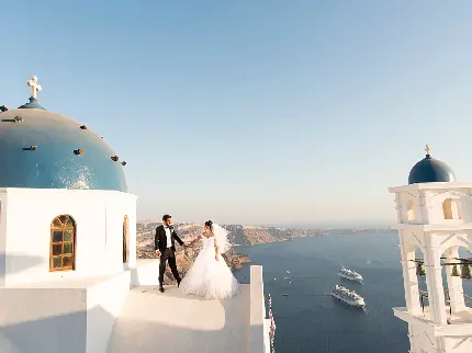Wedding Photos in Santorini Island