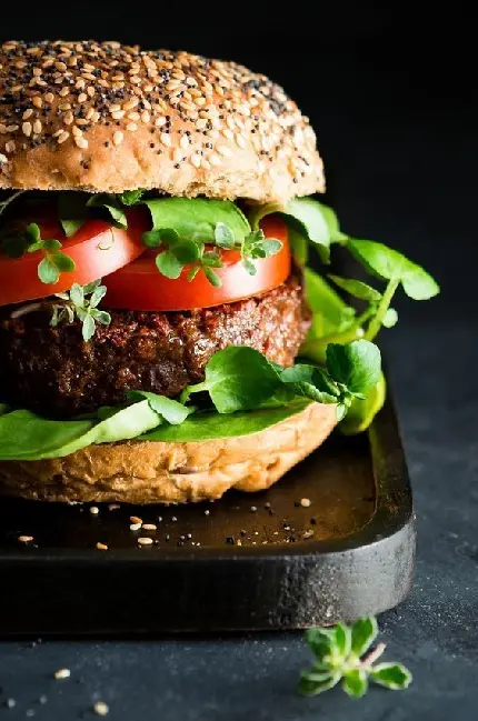Homemade Burger Photo for Food Enthusiasts