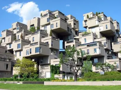 Photos of the Habitat 67 Cubic Houses in Canada