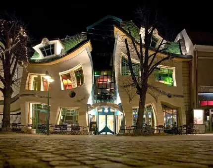 Photos of the Crooked House in Poland