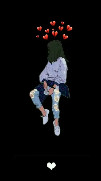 Broken Heart Profile Picture for Girls