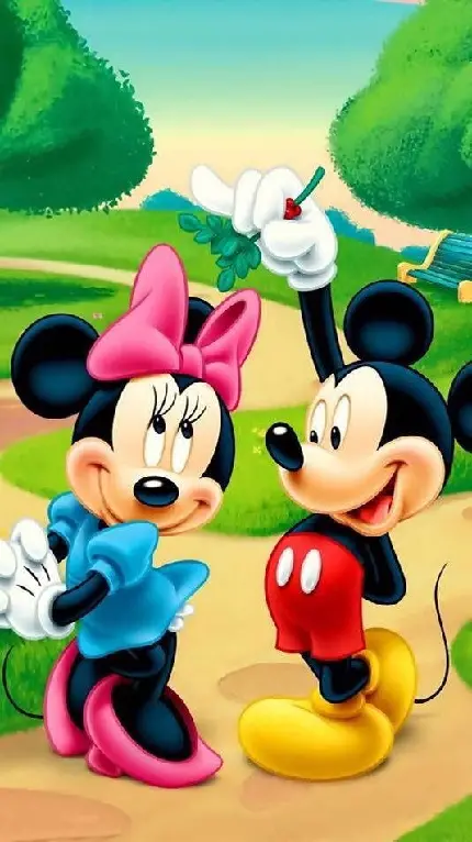 Download Girly Mickey Mouse Background