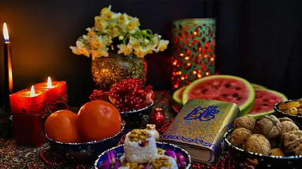 Download High-Quality Image of Traditional Yalda Night Table