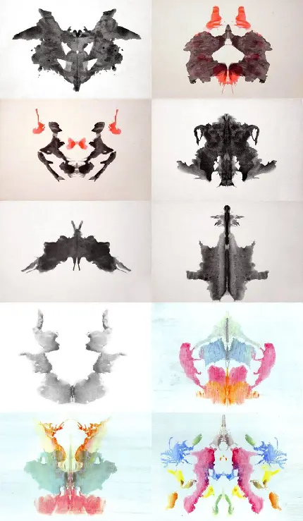 Photo and Description of the Inkblot Rorschach Test