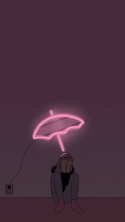 Download Pink Sad Girl Wallpapers High Quality