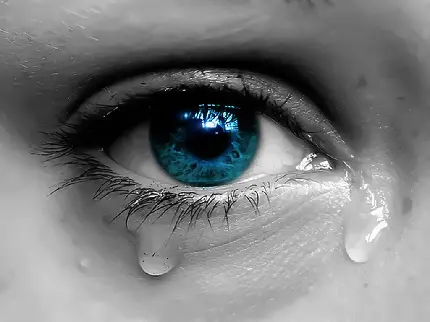 Tearful Girl Eye Picture