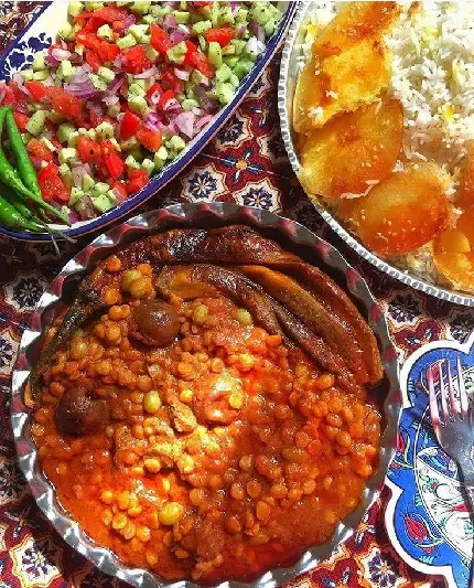 Photo of Ghormeh Sabzi with Eggplant