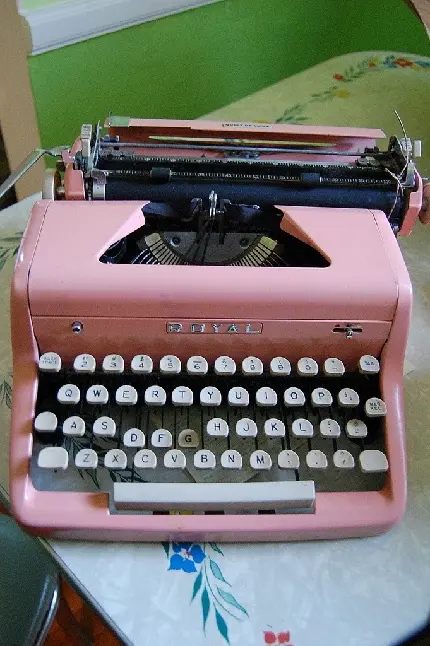 Download Royal Latin Pink American Typewriter Wallpaper