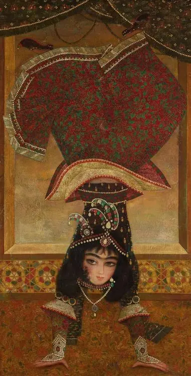 Download Background Image of Painted Iranian Dancer