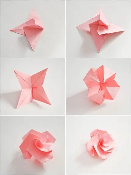 Pink Origami Flower Profile Image