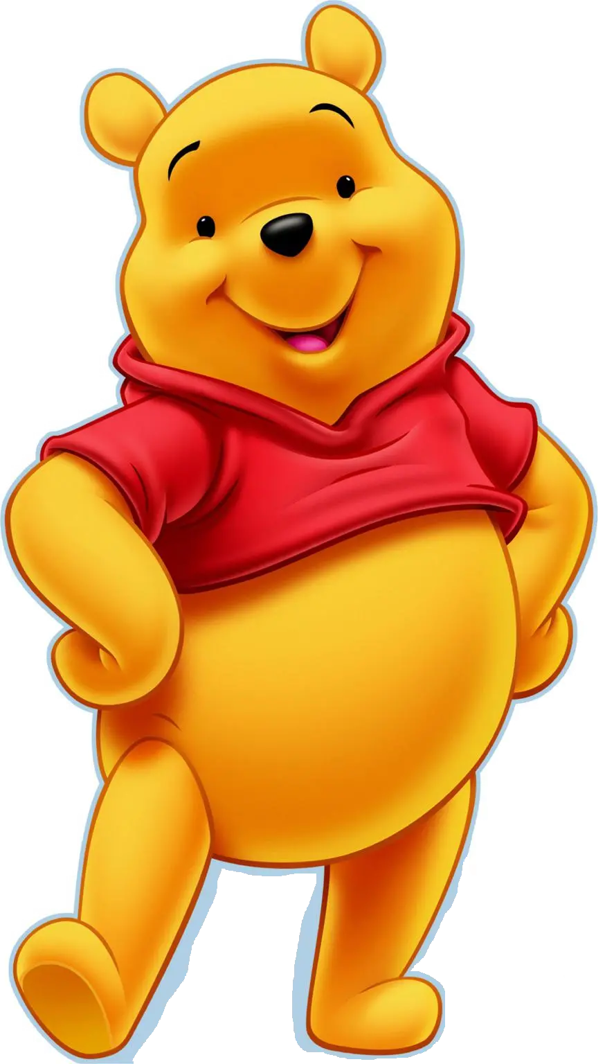 Teleported Image of Pooh Bear Drawing Popular Cartoon Bear