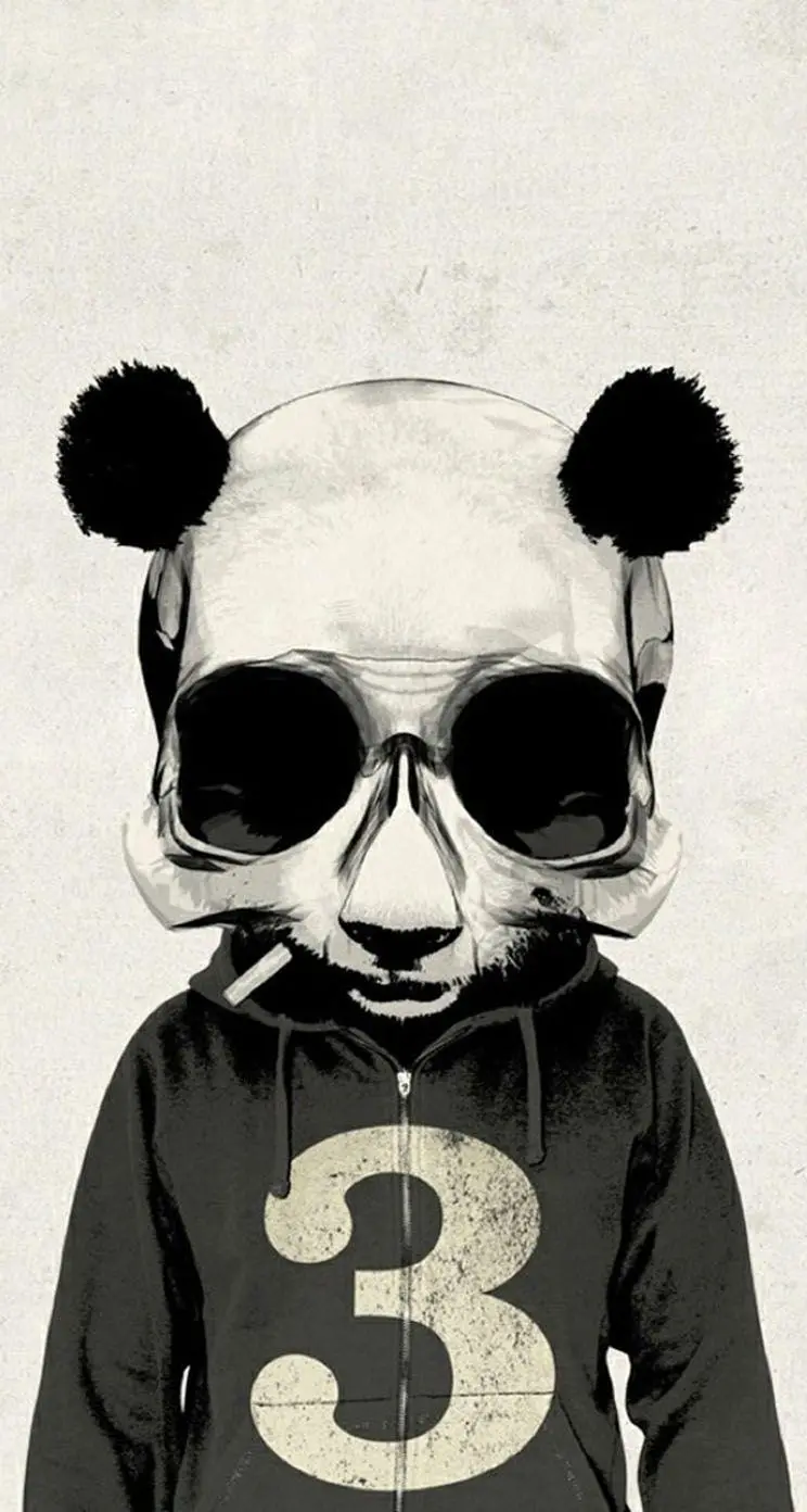 Exaggerated Panda Stock Image for iPhone 