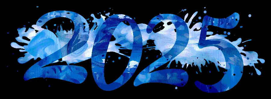 Download Happy New Year 2025 PNG Images With Excellent Quality For Graphic Designs