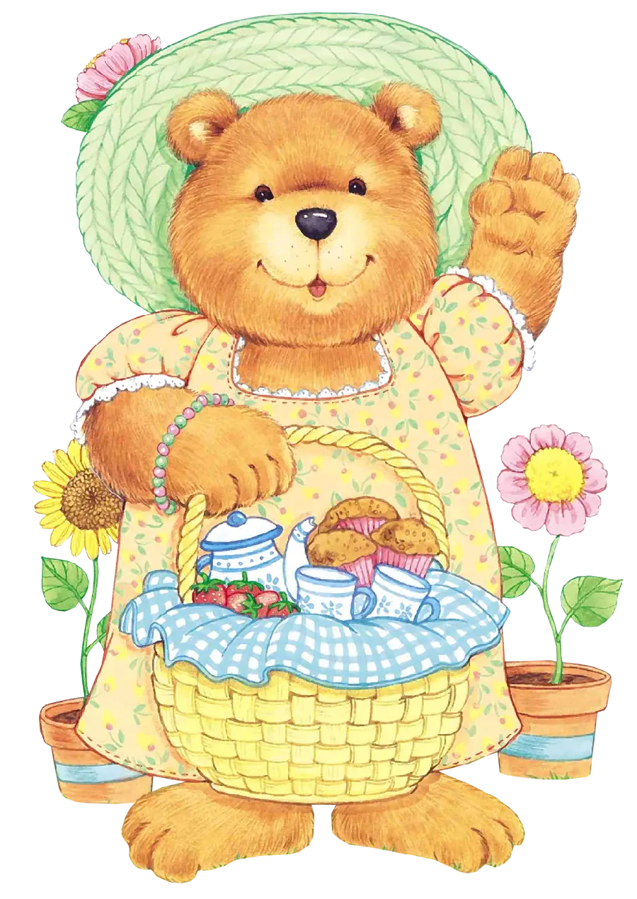 Stock Image of Cartoon Bear Drawing for Storybook Printing