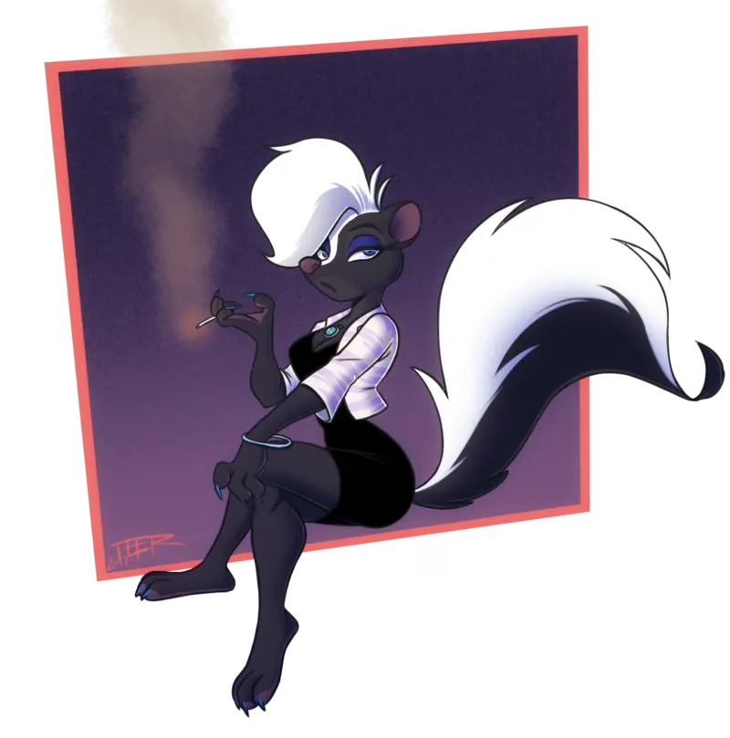 Photo of a funky weasel for profile and background image PNG