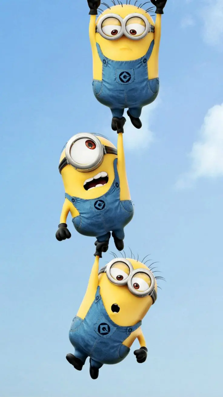 Download wallpaper of the minions in Despicable Me 4