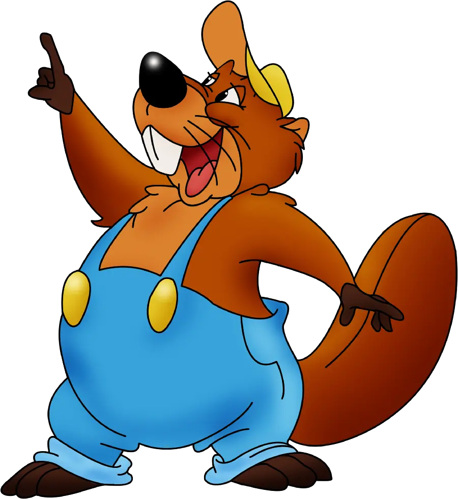 Animated Beaver Cutout Image for Professional Design