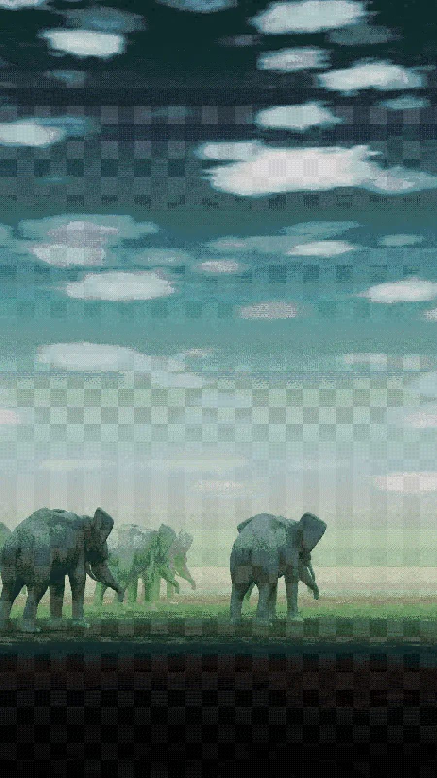 The most beautiful photo of elephant migration in high quality for the background
