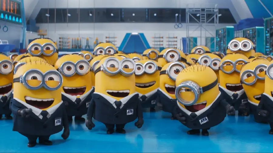 Photo of Yellow Characters in the Animation Despicable Me 4 Despicable Me 4